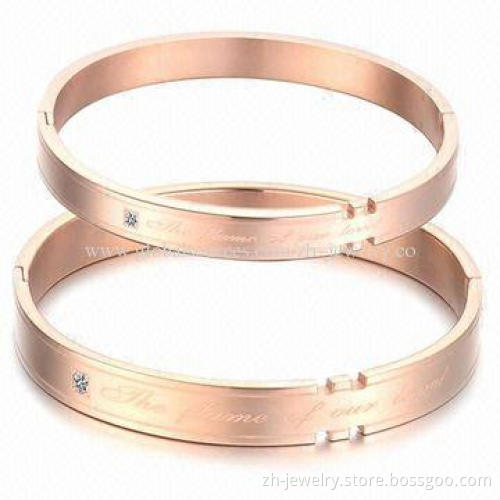 Top 316 Stainless Steel Bangles, Customized Colors are Accepted